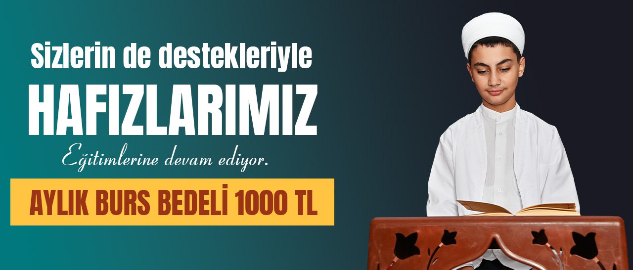 Sizlerinde destekleriyle hafızlarımız Eğitimlerine devam ediyor